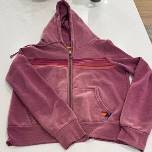 Pink Zip-Up Hoodie with Logo